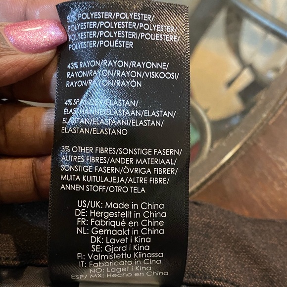 Liverpool Dark Brown Trousers Size 10 - Picture 8 of 10